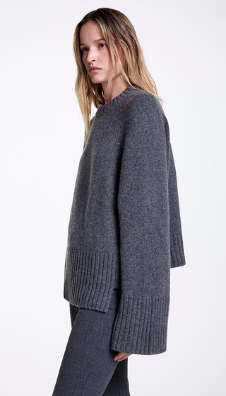 Cashmere Oversized Step Hem