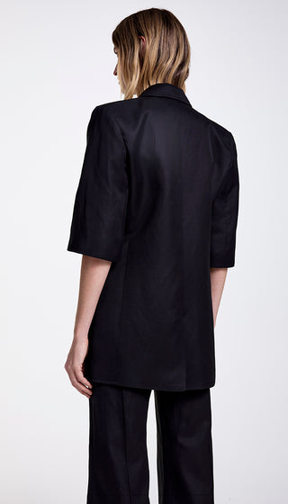 Short Sleeve Oversized Blazer