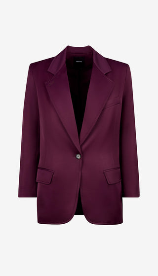 Purple blazer on a white background