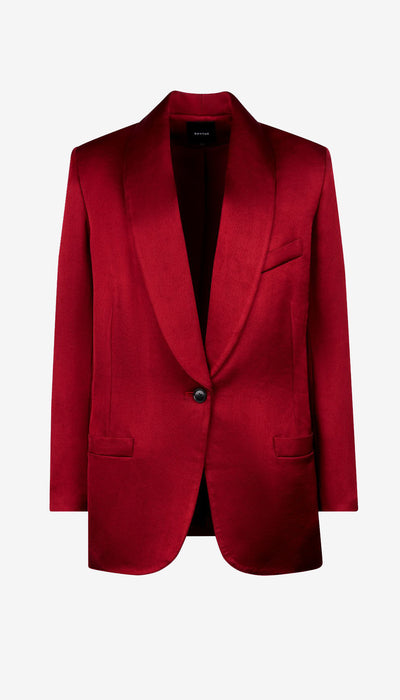 Red blazer on a white background