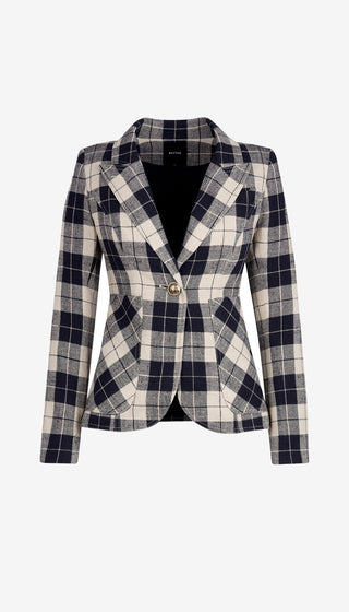 Plaid blazer on a white background