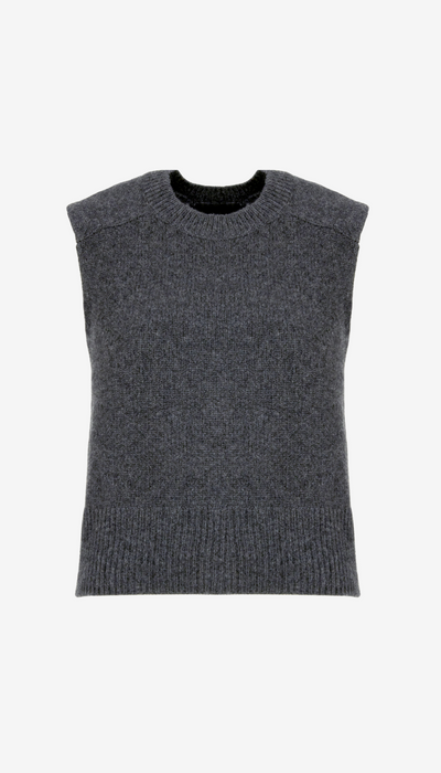 Cashmere Sleeveless Crewneck
