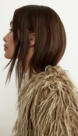 Faux Fur Swing Jacket