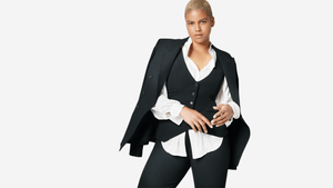 Le Suit Women’s Size 8 Olive Black Polyester Lined 2 Piece Pant Suit EUC