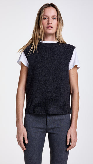 Cashmere Sleeveless Crewneck