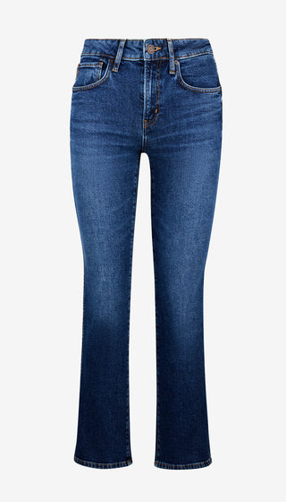 Blue jeans on a white background
