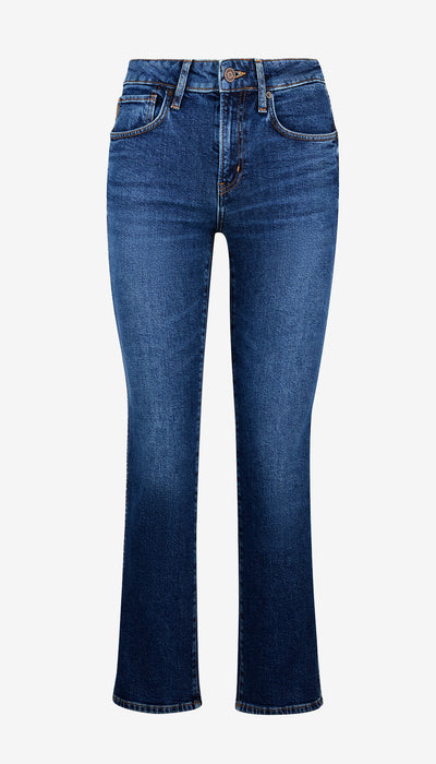 Blue jeans on a white background