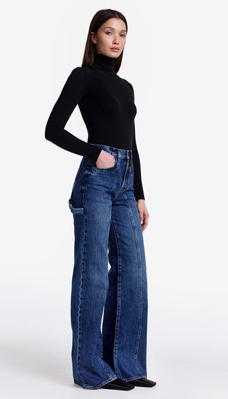 Dove Carpenter High Rise Wide Leg Jean