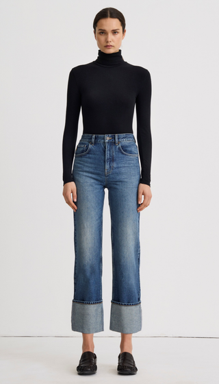 Hawk High Rise Cuffed Jean