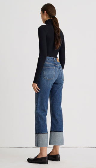 Hawk High Rise Cuffed Jean
