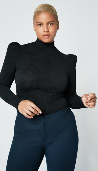 Box Pleat Knit Top