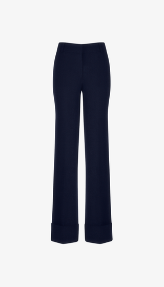Navy blue pants on a white background