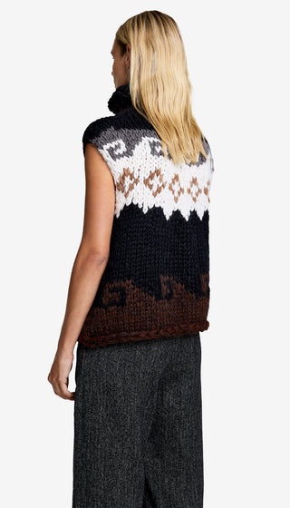 Handknit Sleeveless Turtleneck