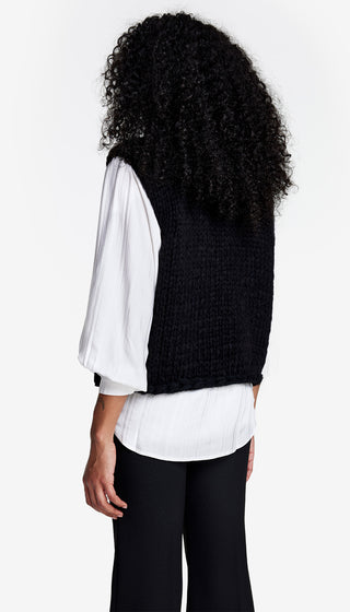 Handknit Sleeveless Turtleneck