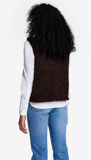 Handknit Sleeveless Turtleneck