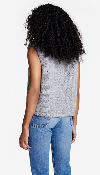 Handknit Sleeveless Turtleneck
