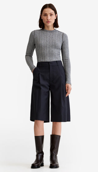 Pointelle Knit Crewneck