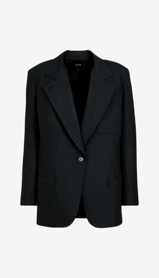 Black blazer on a white background