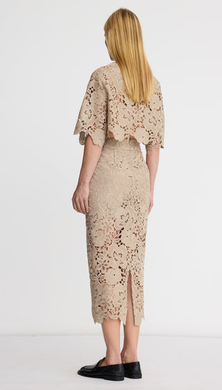 Lace Pencil Skirt