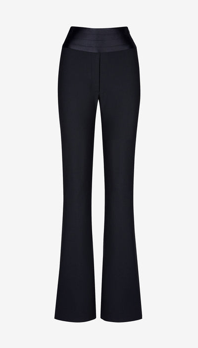 Black pants on a white background
