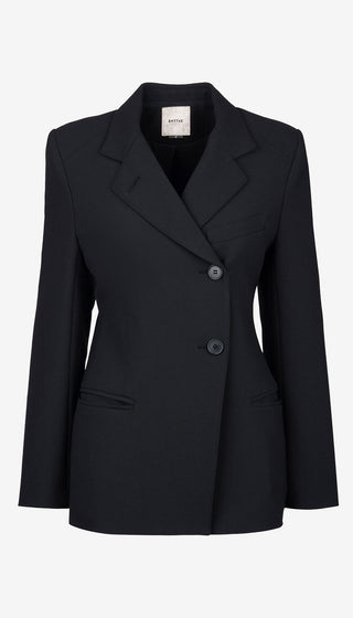 Black blazer on a white background