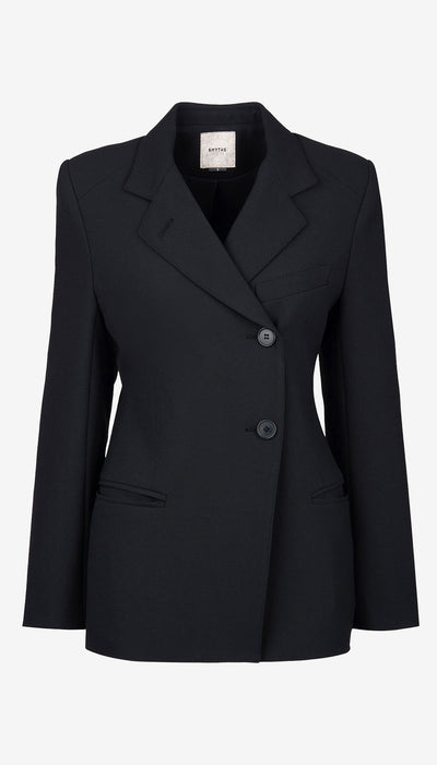 Black blazer on a white background