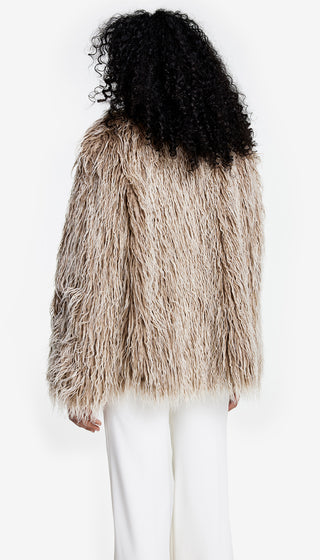 Faux Fur Swing Jacket