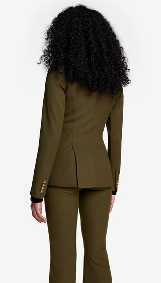 Military Peaked Lapel Blazer