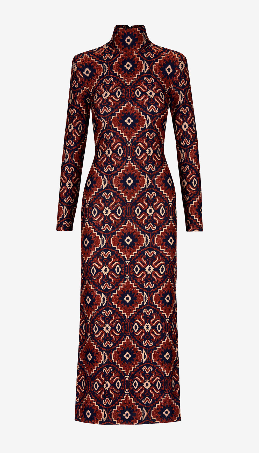 Side Slit Dress in Copper Medallion | SMYTHE Side Slit Dress in Copper Medallion | SMYTHE