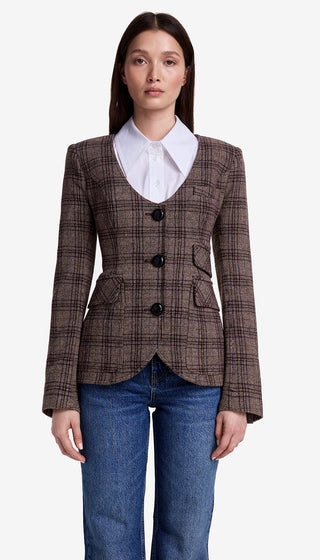 Portrait Neck Blazer