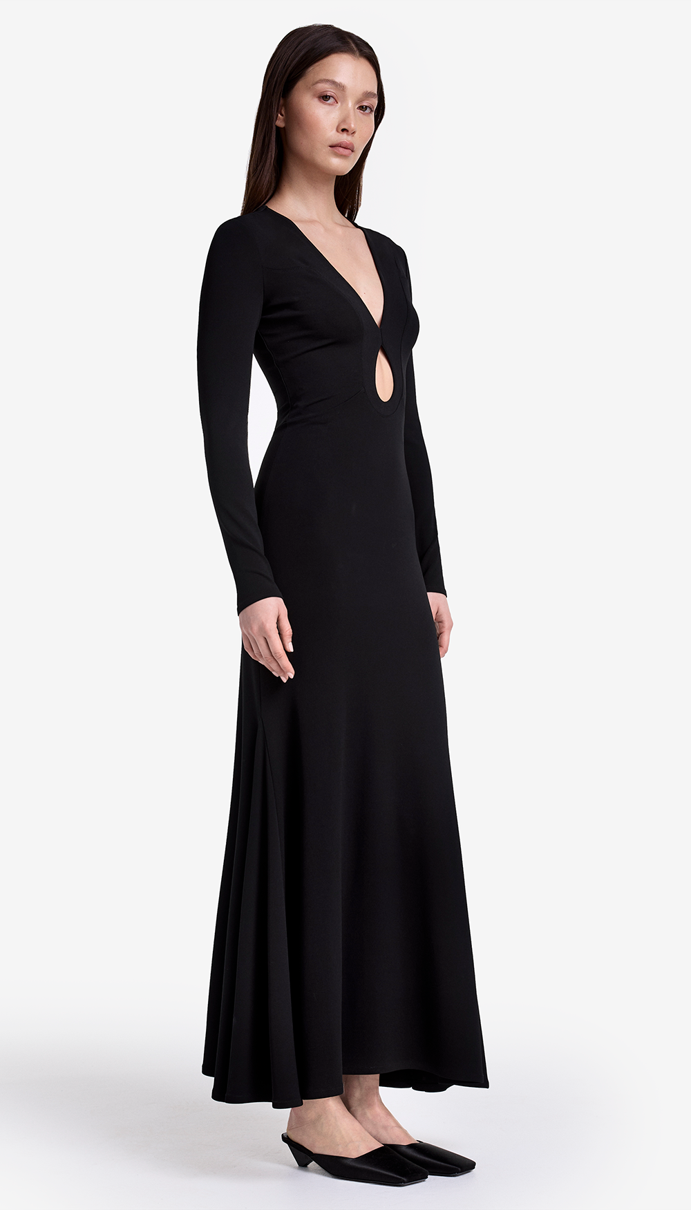 Keyhole Maxi Dress in Black | SMYTHE Keyhole Maxi Dress in Black | SMYTHE