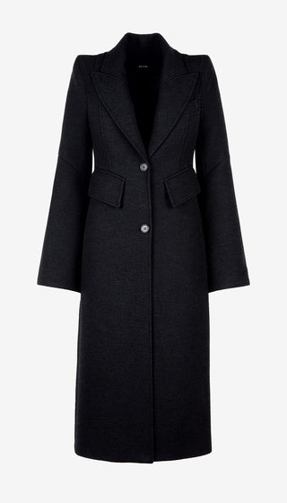 Black coat on a white background