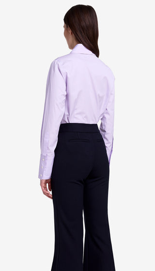 Embroidered Point Collar Shirt