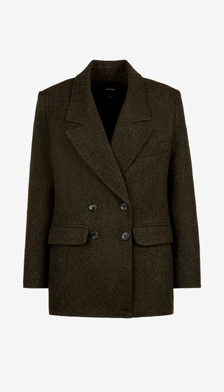Dark brown coat on a white background