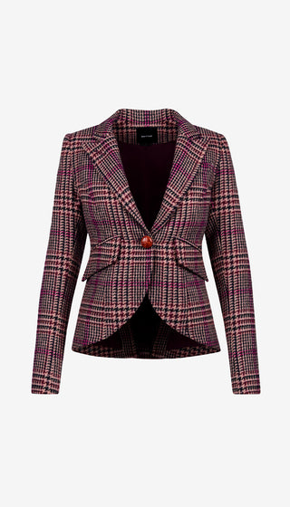 Plaid blazer on a white background