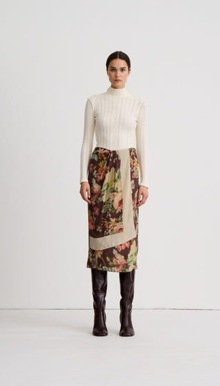 Asymmetrical Overlay Skirt