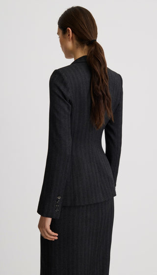 Longline Peaked Lapel Blazer