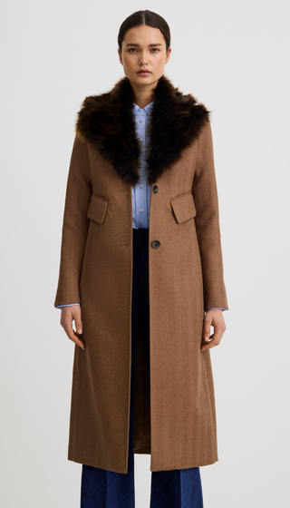 Brando Coat With Detachable Collar