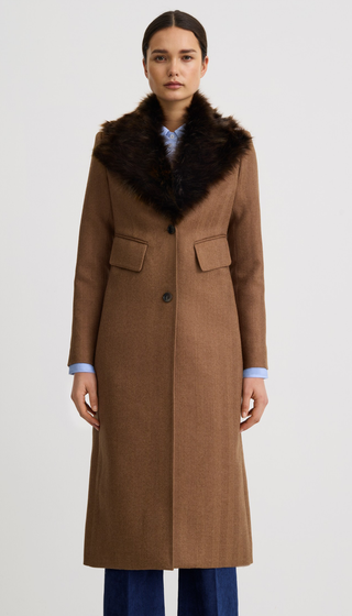 Brando Coat With Detachable Collar