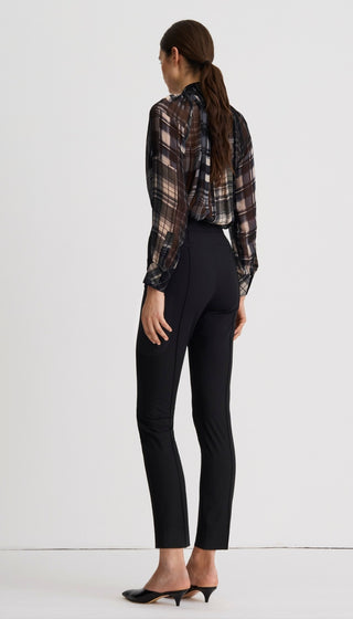 High Rise Pintuck Cig Pant