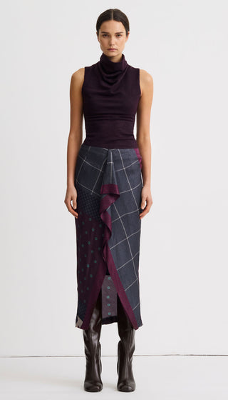 Front Ruffle Skirt