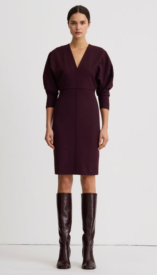 V-Neck Dolman Dress
