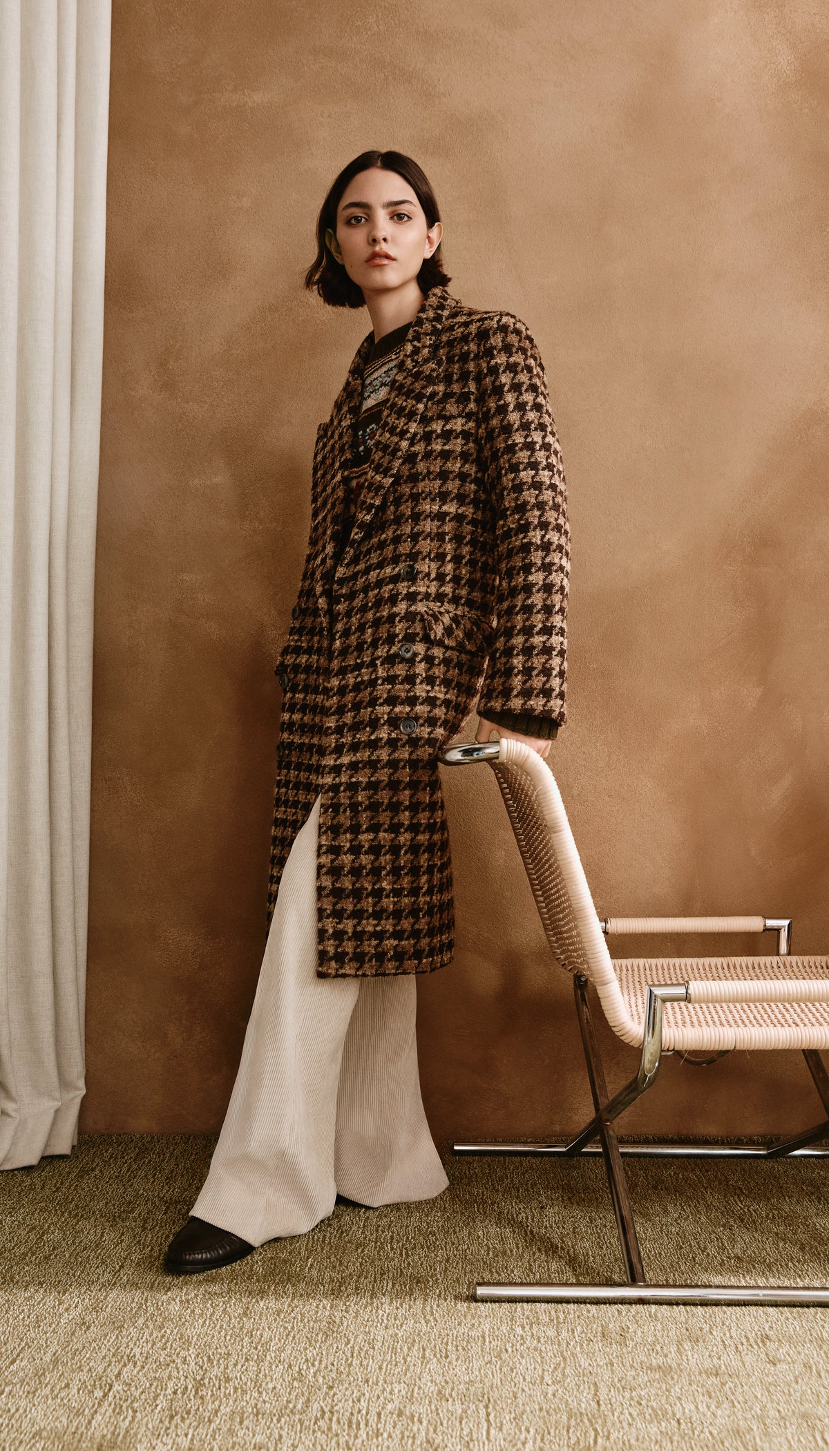 DB Topcoat - Espresso Houndstooth – SMYTHE