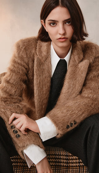 Long Lapel Outerwear Blazer