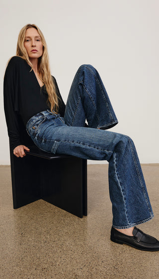 Dove Carpenter High Rise Wide Leg Jean
