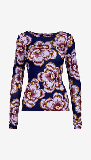 Scrunch Sleeve Crewneck Tee