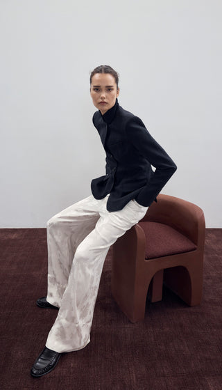 Three Button Tailored Blazer