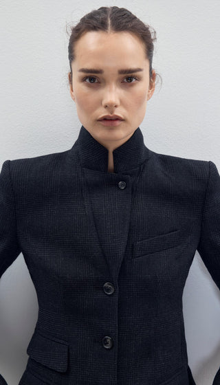 Three Button Tailored Blazer