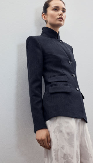 Three Button Tailored Blazer