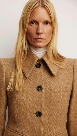 Tailored Point Collar Coat